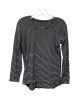 Athletic Top Short Sleeve By Lululemon In Grey, Size: S For Cheap