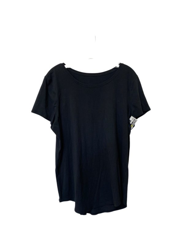 Athletic Top Short Sleeve By Lululemon In Black, Size: M Online now