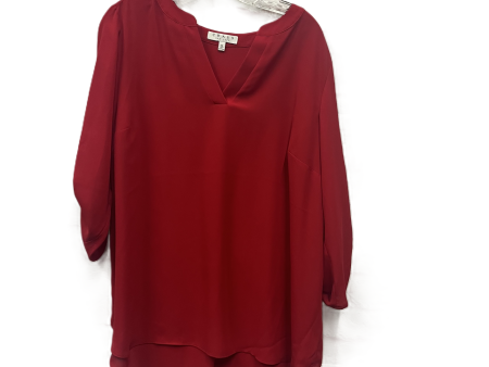 Top Short Sleeve By Chaus In Red, Size: 1x Online Hot Sale