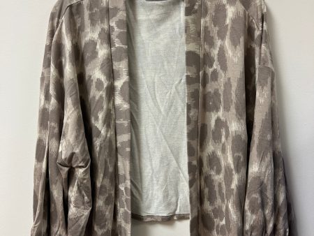 Cardigan By G By Giuliana In Taupe, Size: Xl Online now