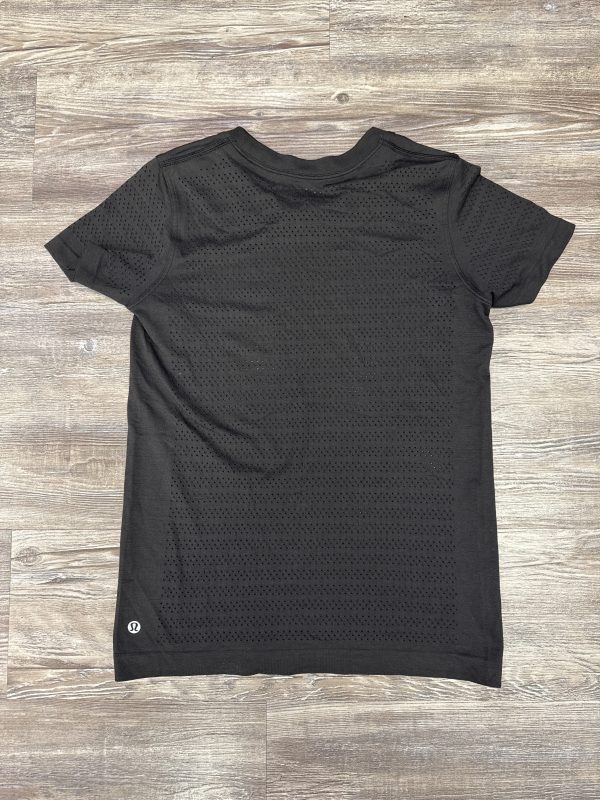 Athletic Top Short Sleeve By Lululemon In Black, Size: S Online