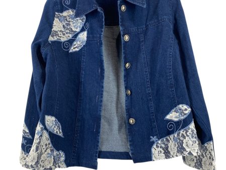 Jacket Denim By Choices In Blue Denim, Size: Sp Online now