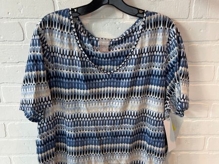 Top Short Sleeve By Chicos In Blue & Yellow, Size: Xl Sale