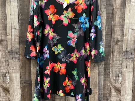 Tunic 3 4 Sleeve By Cmf In Multi-colored, Size: L Supply