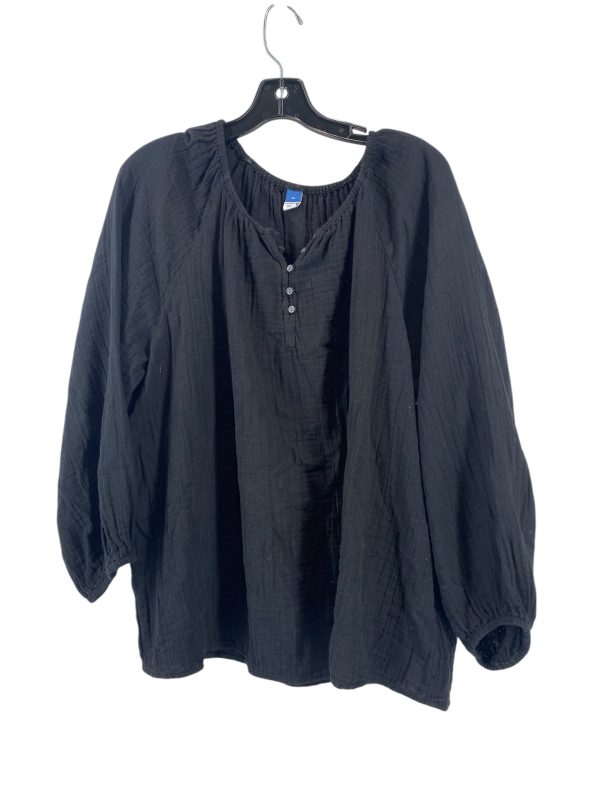 Top 3 4 Sleeve By Old Navy In Black, Size: Xl For Sale