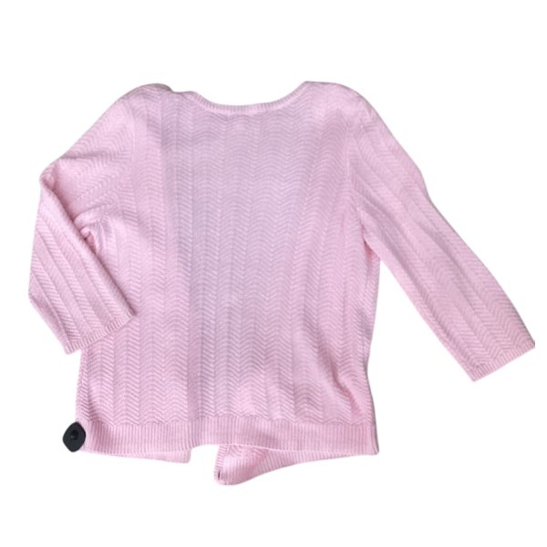 Sweater Cardigan By Christopher And Banks In Pink, Size: Xl Online