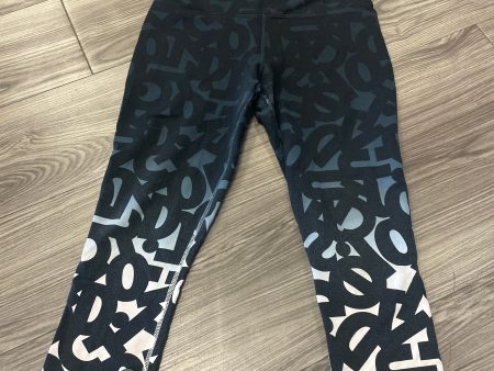 Athletic Leggings By Nike Apparel In Black & Blue, Size: M Cheap