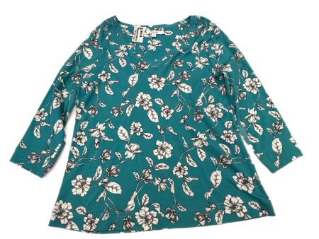 Top Long Sleeve Basic By Chicos In Floral, Size: 1 Discount