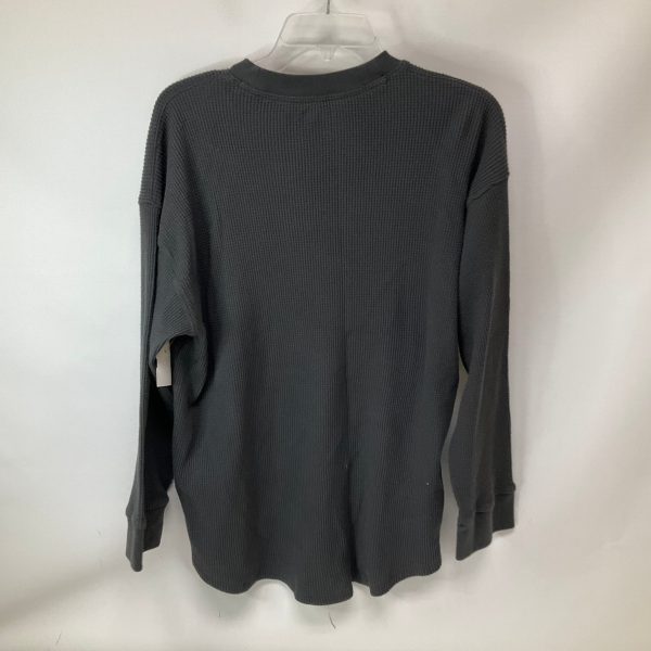 Top Long Sleeve Basic By Abercrombie And Fitch In Grey, Size: L Online now