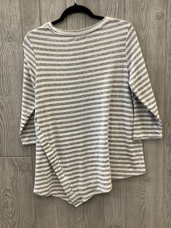 Top 3 4 Sleeve By 89th And Madison In Striped Pattern, Size: L Online now