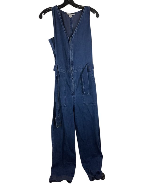 Jumpsuit By Clothes Mentor In Blue Denim, Size: 2 Online Sale