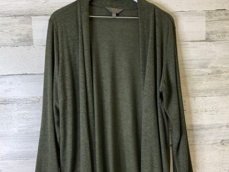 Cardigan By Clothes Mentor In Green, Size: 1x Online now