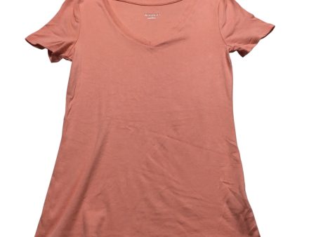 Top Short Sleeve Basic By Merona In Peach, Size: S Online Sale