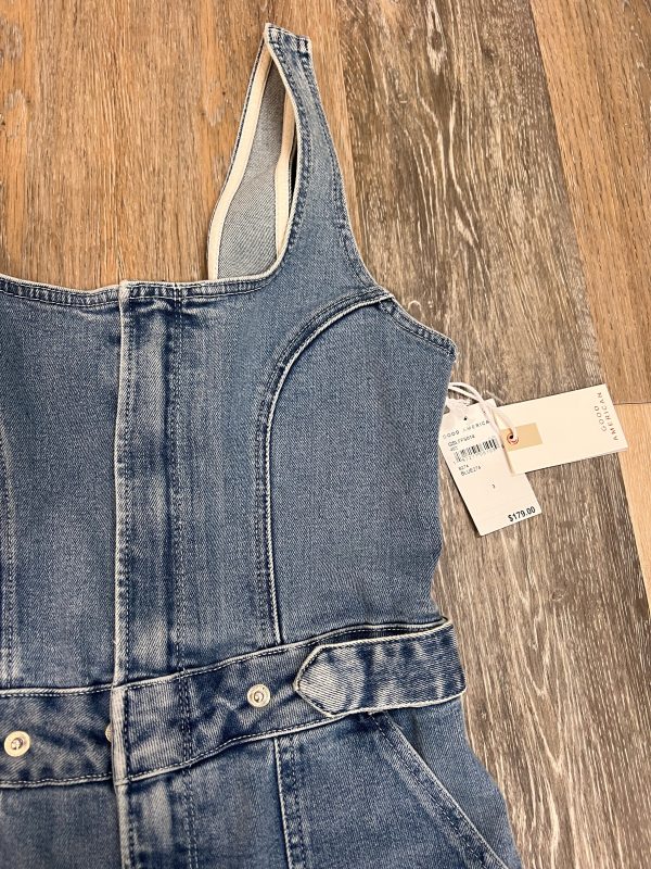 Jumpsuit By Good American In Blue Denim, Size:L Hot on Sale