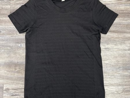 Athletic Top Short Sleeve By Lululemon In Black, Size: S Online