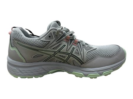 Shoes Athletic By Asics In Green & Grey, Size: 7 Online now