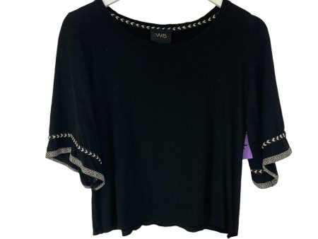 Top Short Sleeve By W5 In Black, Size: M Hot on Sale