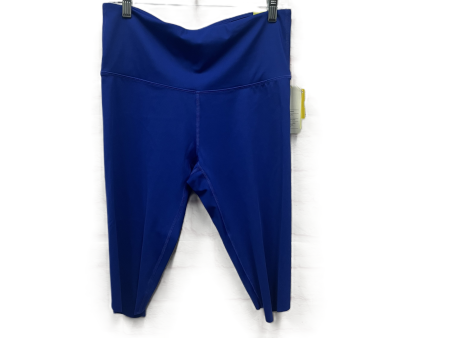 Athletic Capris By All In Motion In Blue, Size: L For Sale