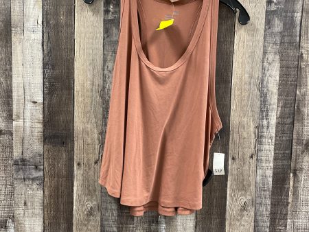 Athletic Tank Top By Gapfit In Brown, Size: Lp Hot on Sale