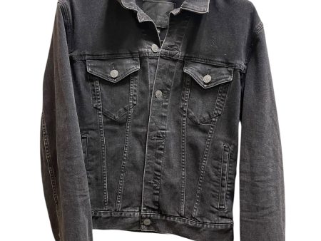 Jacket Denim By American Eagle In Black, Size: S Cheap