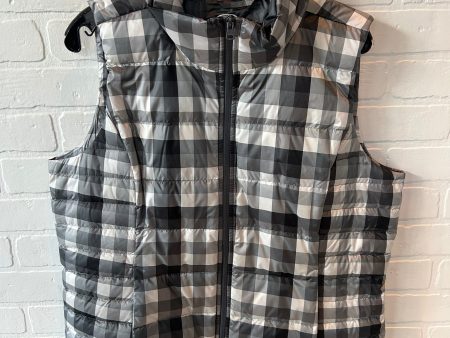 Vest Puffer & Quilted By Lands End In Grey & White, Size: L Online Hot Sale