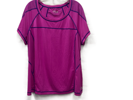 Athletic Top Short Sleeve By Fila In Pink, Size: 2x Fashion