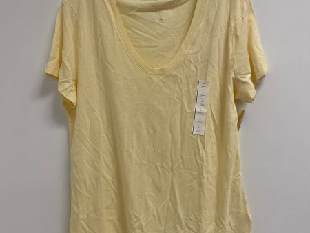 Top Short Sleeve By A New Day In Yellow, Size: L Fashion