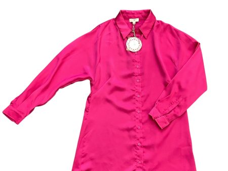 Top Long Sleeve Basic By Umgee In Pink, Size: S Online Hot Sale