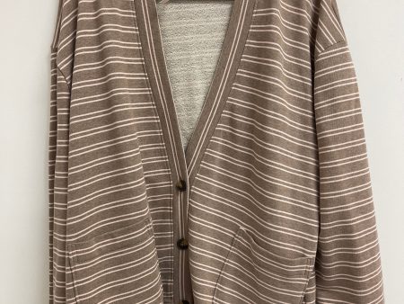 Sweater Cardigan By Clothes Mentor In Brown, Size: 2x Fashion