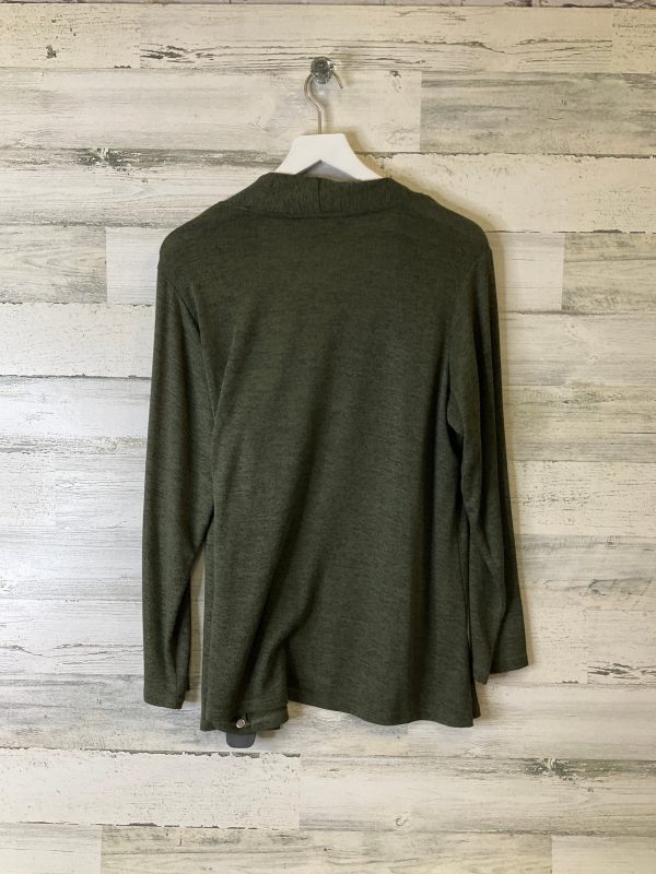 Cardigan By Clothes Mentor In Green, Size: 1x Online now