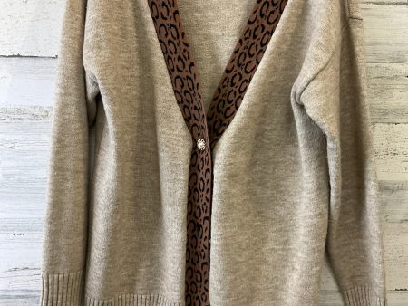 Sweater Cardigan By Clothes Mentor In Tan, Size: Xl Hot on Sale