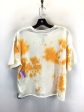 Top Short Sleeve Basic By Clothes Mentor In White & Yellow, Size: M For Cheap