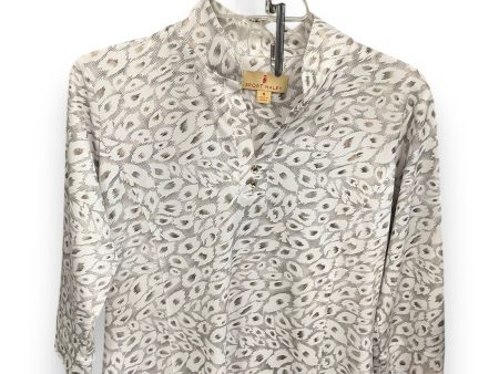 Athletic Top Long Sleeve Collar By Clothes Mentor In Animal Print, Size: M Discount