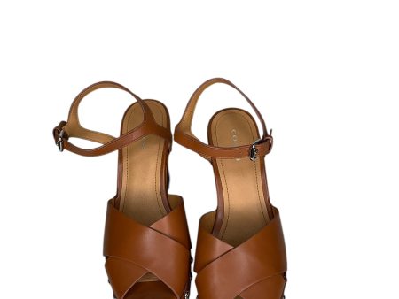 Shoes Heels Block By Coach In Brown, Size: 8.5 Online Hot Sale