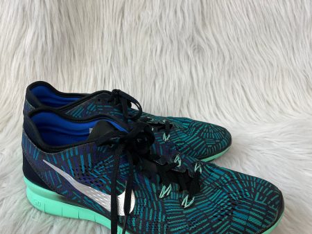 Shoes Athletic By Nike In Blue & Green, Size: 10 on Sale