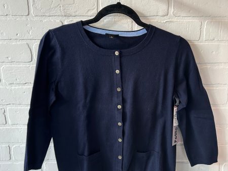 Sweater Cardigan By Talbots In Navy, Size: Mp Fashion