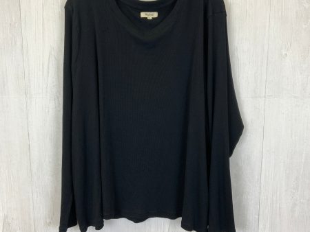 Top Long Sleeve Basic By Madewell In Black, Size: 4x Online now