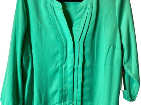 Top Long Sleeve By 212 Collection In Green, Size: Xl Cheap