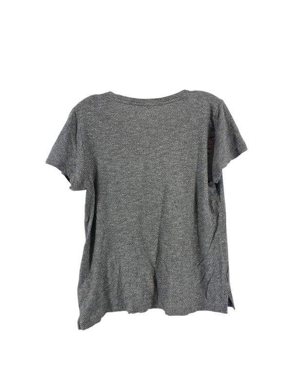 Top Short Sleeve Basic By Madewell In Grey, Size: M Online Sale