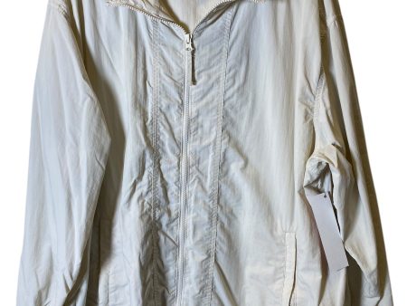 Athletic Jacket By Gapfit In Cream, Size: Xxl Cheap