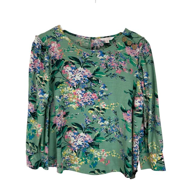 Top Long Sleeve By Lc Lauren Conrad In Green, Size: M Online now