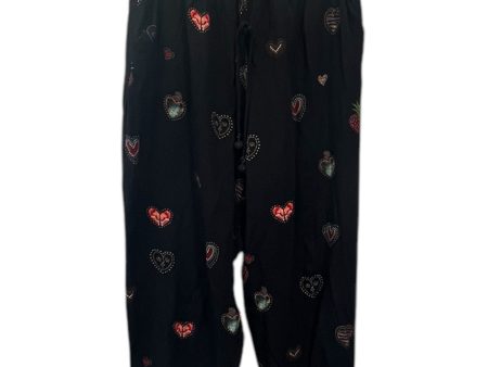 Pants Lounge By Farm Rio In Black & Blue, Size: Xl Online Hot Sale