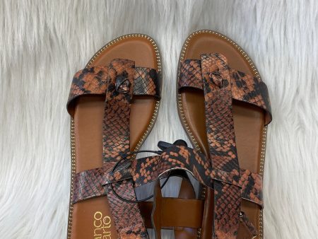 Sandals Flats By Franco Sarto In Snakeskin Print, Size: 8.5 Hot on Sale