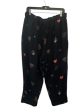 Pants Lounge By Farm Rio In Black & Blue, Size: Xl Online Hot Sale