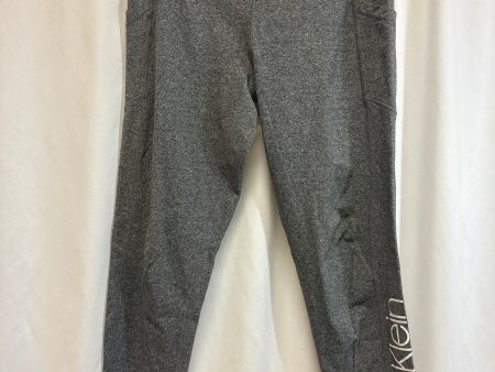 Athletic Leggings By Fabletics In Grey, Size: L Online Sale