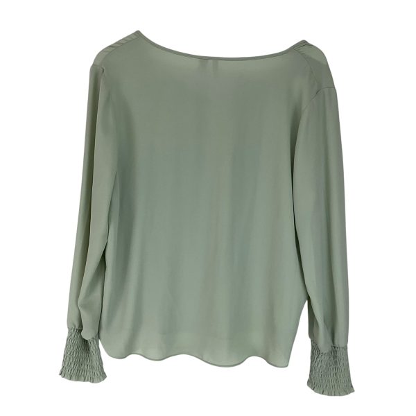 Blouse Long Sleeve By Cato In Green, Size: L Discount