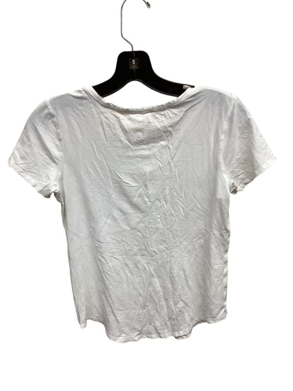 Athletic Top Short Sleeve By Lululemon In White, Size: S on Sale