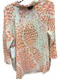 Blouse Long Sleeve By Cabi In Multi-colored, Size: M Fashion