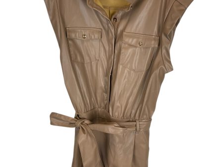 Romper By Fashion Nova In Tan, Size: Xl on Sale