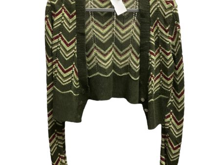 Cardigan By Clothes Mentor In Green & Red, Size: Xl Discount